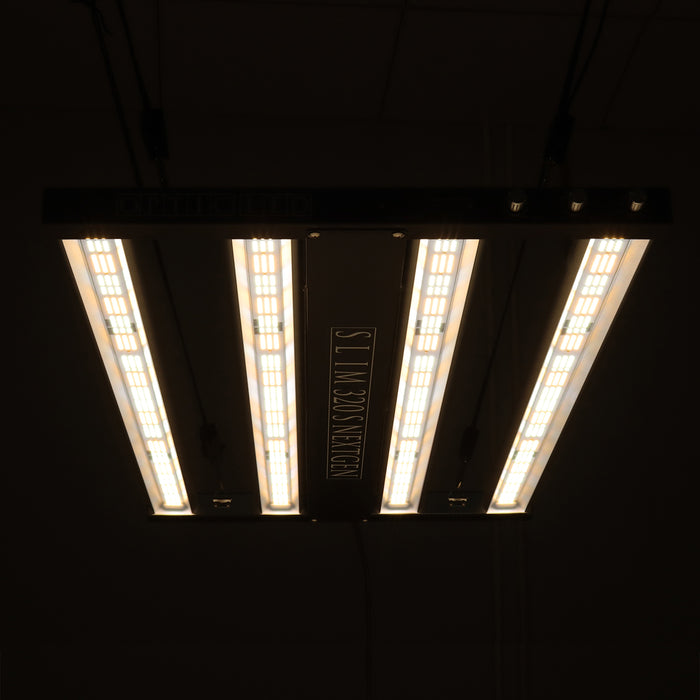 New!! Slim 320S NextGen V2 Dimmable LED Grow Light Triple Dimmer (UV + ir) 320w (3500k) LH351H V2